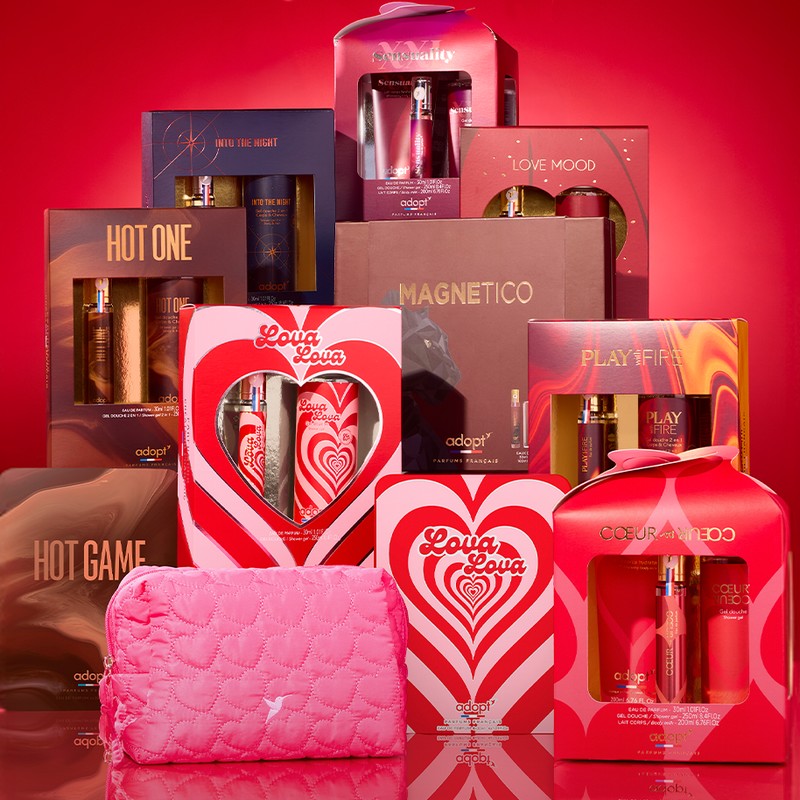 coffrets parfum de Saint Valentin Adopt
