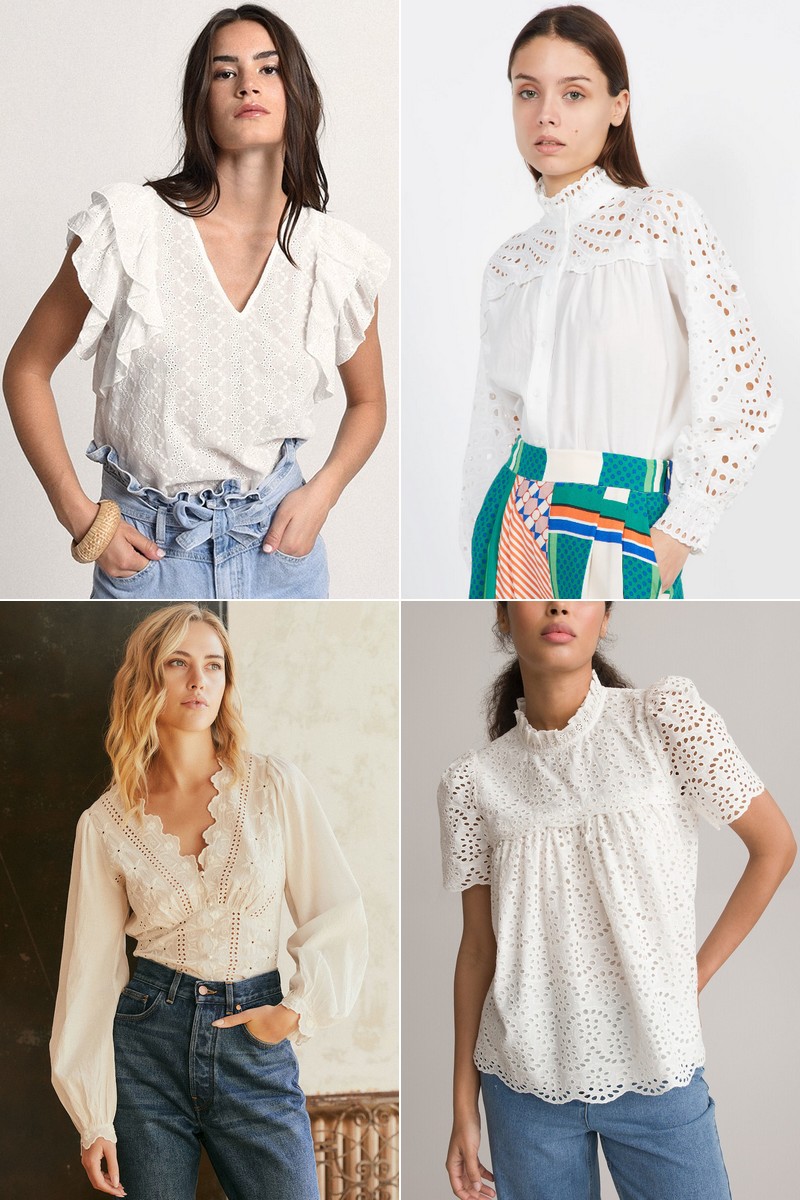 blouses broderie anglaise