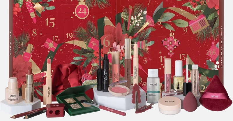 contenu du calendrier de l'Avent maquillage Nocibé