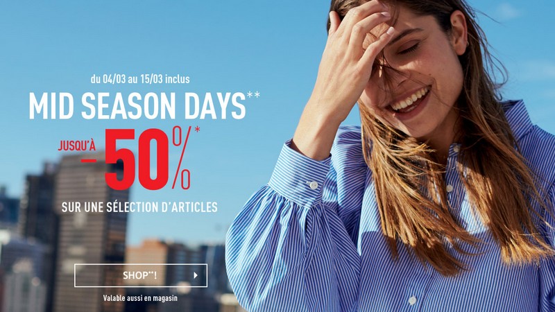 Mid Season Days Pimkie : jusqu’à -50% sur une sélection mode et accessoires