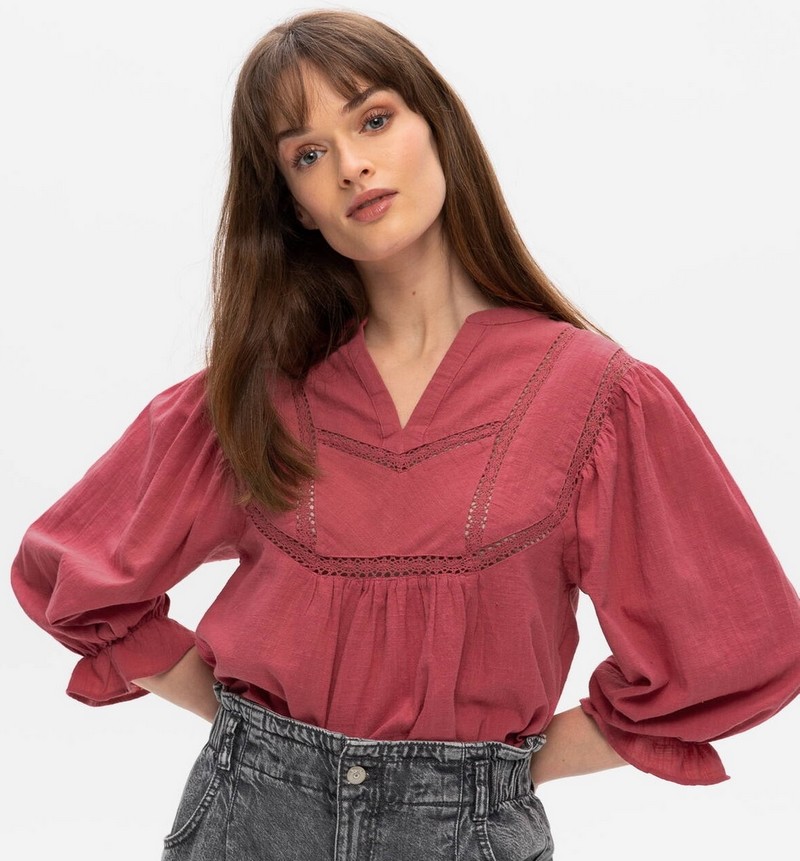 blouse rose Promod