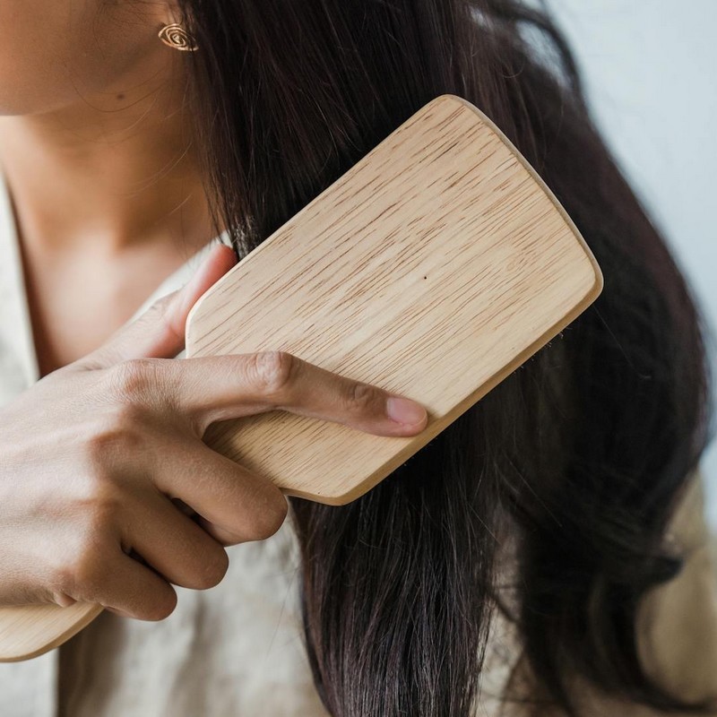brosse à cheveux plate