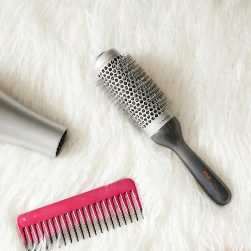 brosse à cheveux ronde