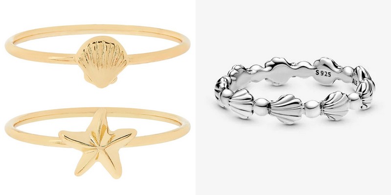 bagues et coquillages