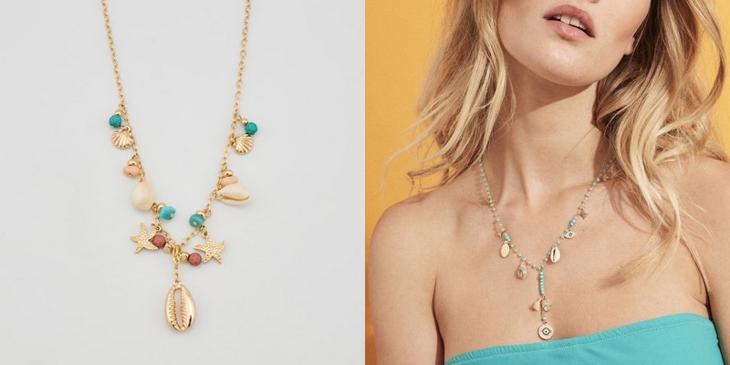 colliers et coquillages