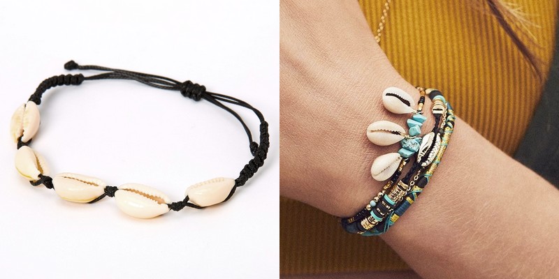 bracelets et coquillages
