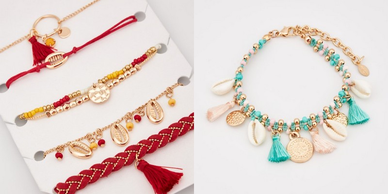 bracelets et coquillages