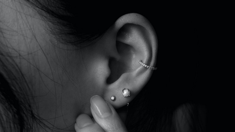 boucles d'oreilles en acier inoxydable