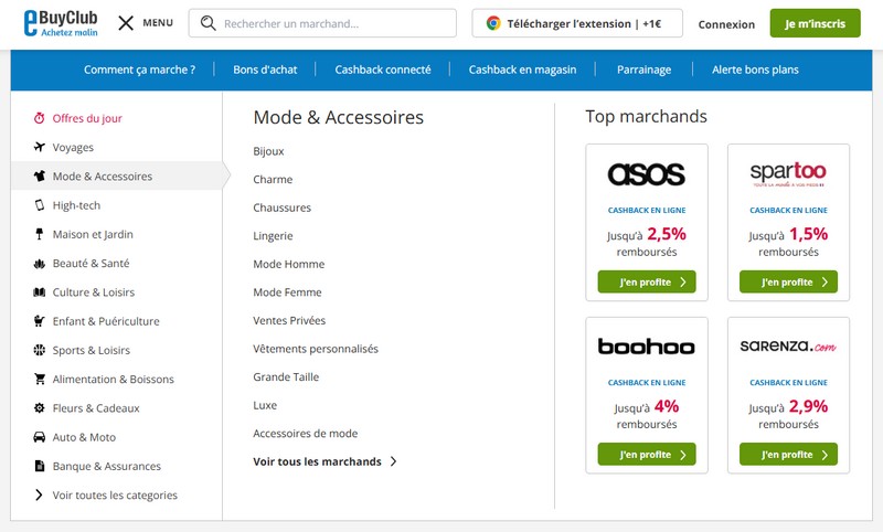 cashback mode eBuyClub