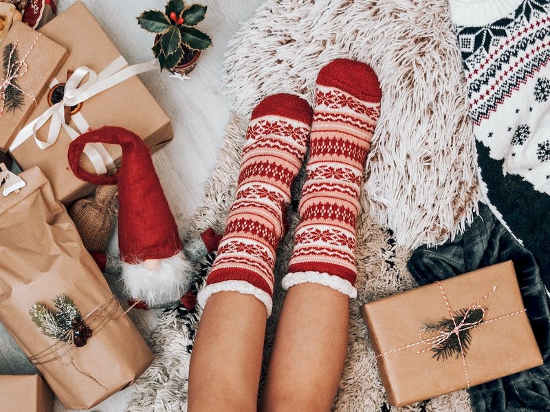 offrir des chaussettes fourrées