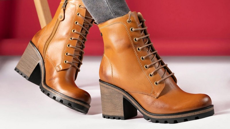 bottines teinture cuir