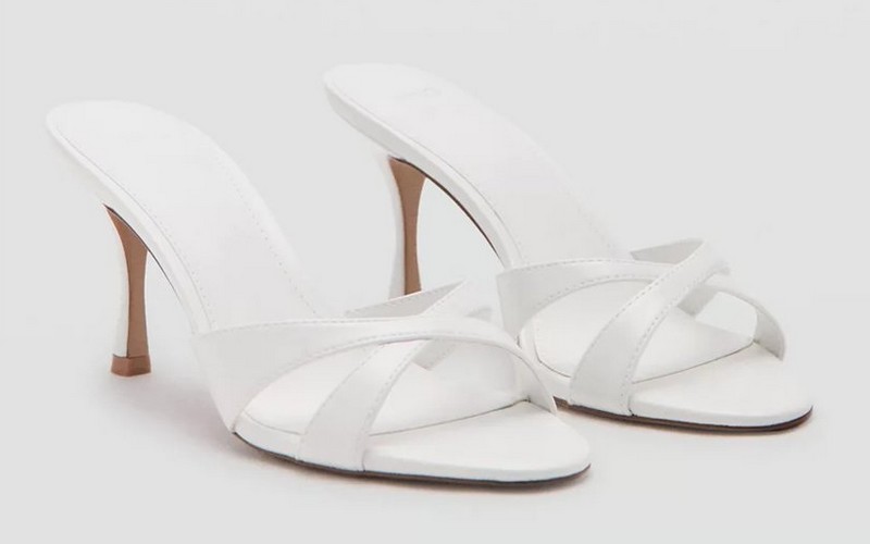 Mules blanches Mango