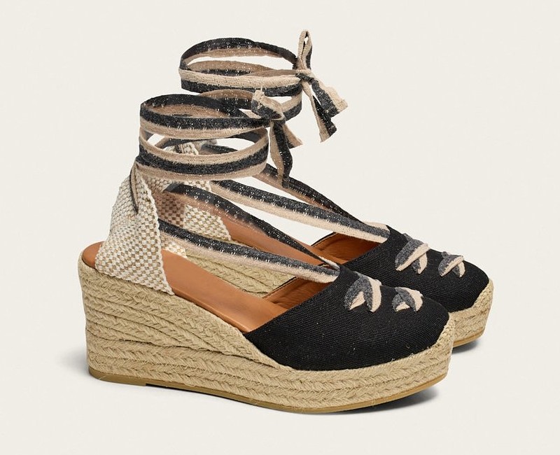 espadrilles compensées lacées Odaje