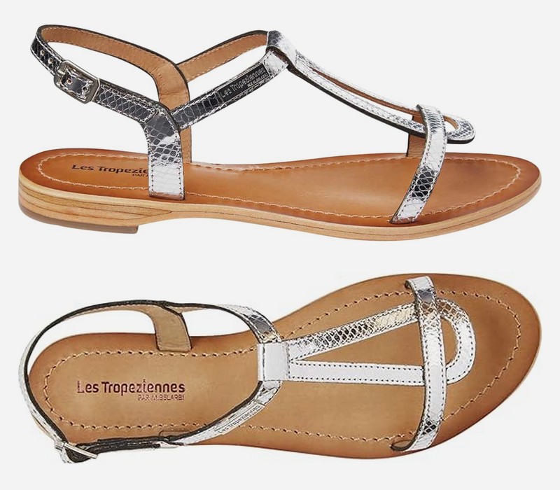 sandales Hamat argent Les Tropeziennes