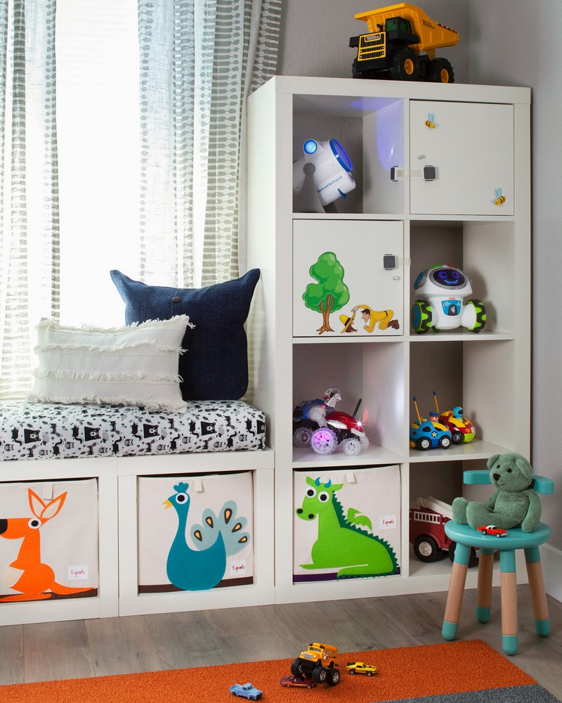 rangement salle de jeux enfant