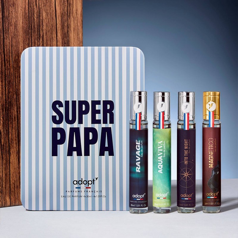 coffret parfums Super Papa Adopt