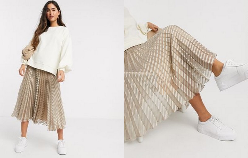 jupe plissée Asos