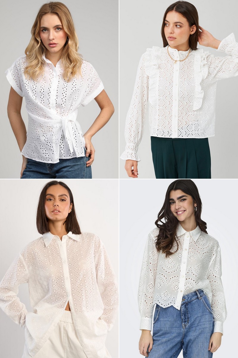 chemises en broderie anglaise