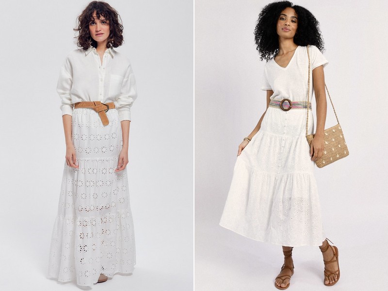 jupes broderie anglaise