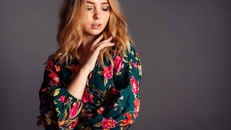 chemise à motif femme