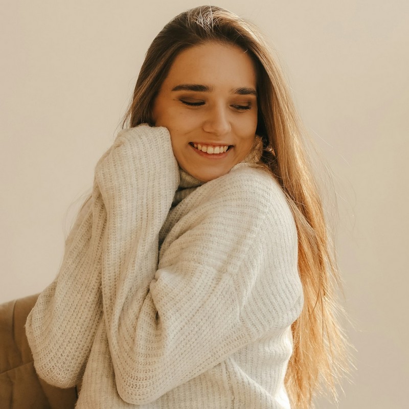 pull beige made in France