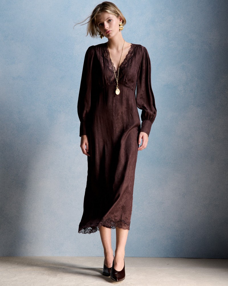 robe soyeuse chocolat Petite Mendigote