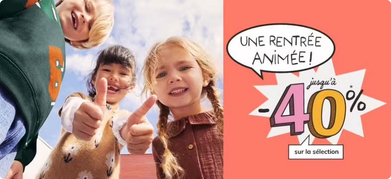 offre de rentrée Vertbaudet