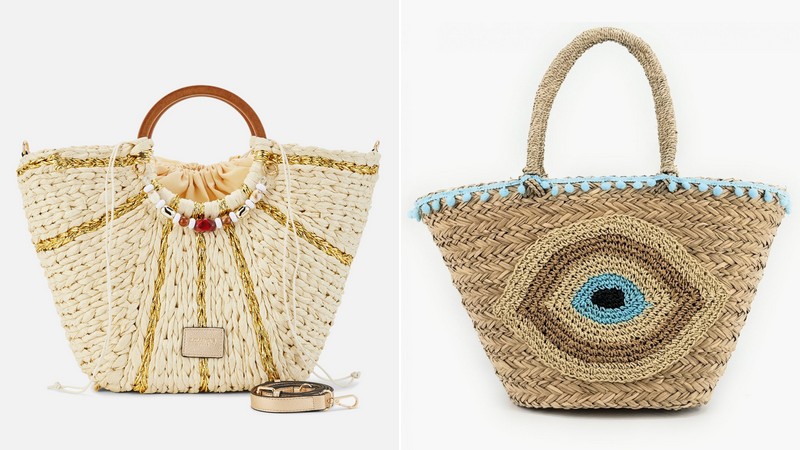 paniers de plage bohèmes