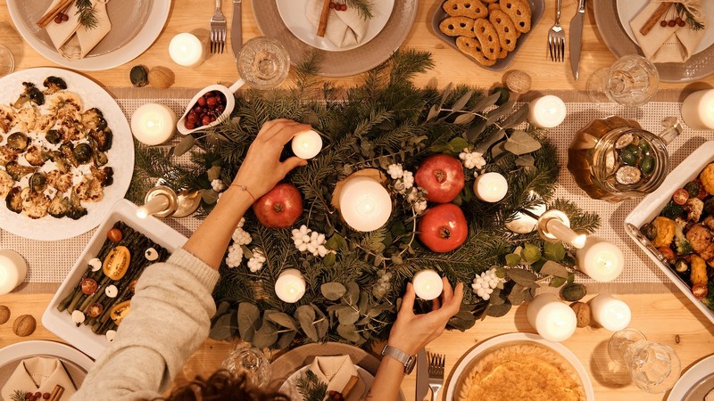 table de Noël
