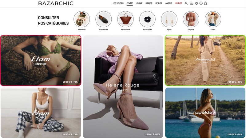 le site BazarChic