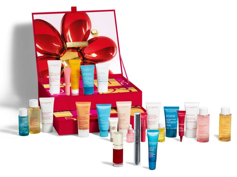 contenu du Calendrier de l'Avent Clarins