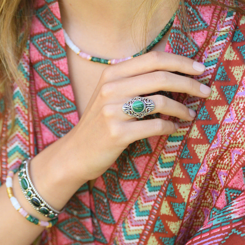 bijoux en malachite Amazonia