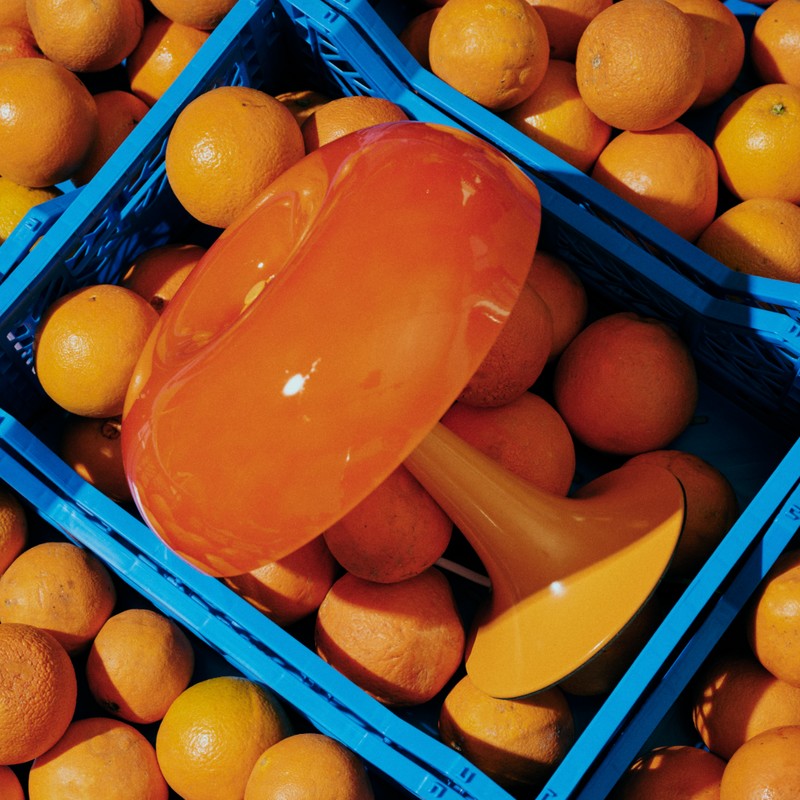 lampe rétro orange Really Nice Things
